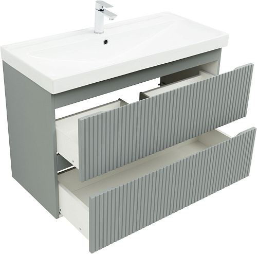 Тумба под раковину Aquanet Джейн Flat 100 мисти грин 00335436 подвесная Тумба под раковину Aquanet Джейн Flat 100 мисти грин 00335436 подвесная