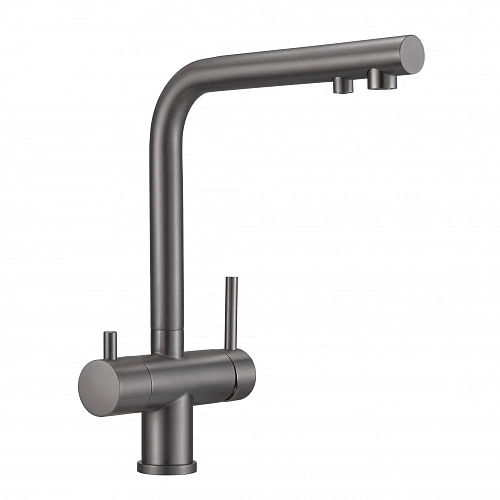 Смеситель для кухни Milacio Ultra 559 (MCU.559.GM) под фильтр, вороненая сталь Смеситель для кухни Milacio Ultra 559 (MCU.559.GM) под фильтр, вороненая сталь