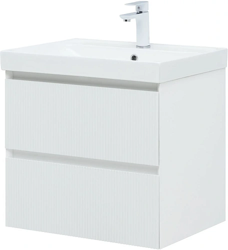 Тумба под раковину Aquanet Альтера 60 белый матовый 00337154 подвесная Тумба под раковину Aquanet Альтера 60 белый матовый 00337154 подвесная
