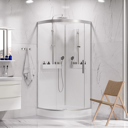 Душевая кабина AM.PM Like W80C-016-090MTA без90х90 см, гидромассажа Душевая кабина AM.PM Like W80C-016-090MTA без90х90 см, гидромассажа