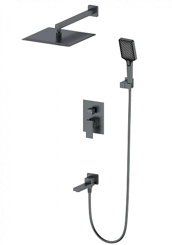 Душевая система Wonzon & Woghand встраиваемая, темный графит (WW-88939016-BGM) Душевая система Wonzon & Woghand встраиваемая, темный графит (WW-88939016-BGM)