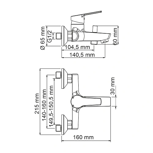 Смеситель для ванны WasserKRAFT Rhin 4401 хром Смеситель для ванны WasserKRAFT Rhin 4401 хром