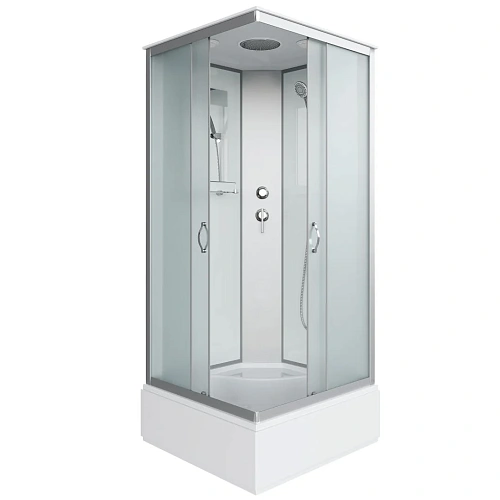 Душевая кабина Niagara Classic NG-1108-14 (900х900х2150) средний поддон (26см) стекло матовое с полкой тонированное 11081424 Душевая кабина Niagara Classic NG-1108-14 (900х900х2150) средний поддон (26см) стекло матовое с полкой тонированное 11081424