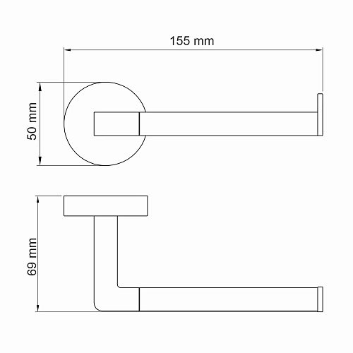 Держатель туалетной бумаги WasserKRAFT Asphe K-77796 розовое золото Держатель туалетной бумаги WasserKRAFT Asphe K-77796 розовое золото