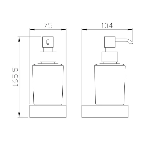 Дозатор жидкого мыла Wonzon & Woghand хром (WW-9533) Дозатор жидкого мыла Wonzon & Woghand хром (WW-9533)