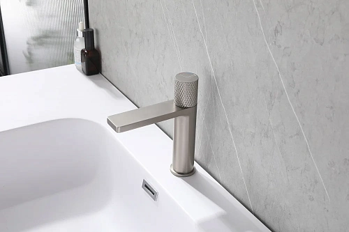 Смеситель для раковины ABBER Rund AF8710SP сатин Смеситель для раковины ABBER Rund AF8710SP сатин