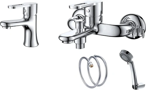 Комплект смесителей D&K DA1350002SET (DA1352141,DA1353201) Комплект смесителей D&K DA1350002SET (DA1352141,DA1353201)