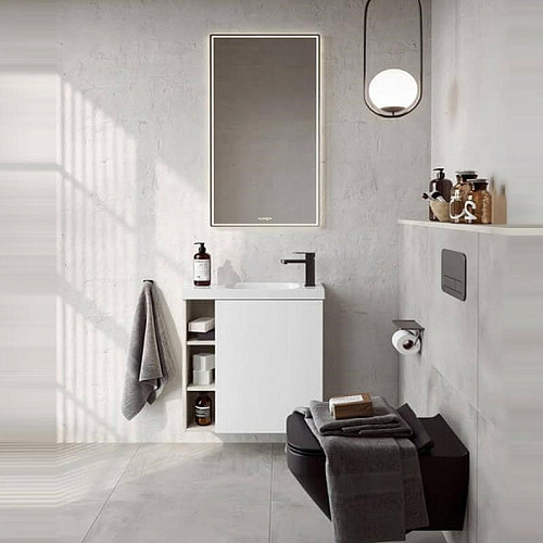 Корпус тумбы под раковину Aqwella Alba 60 R ALB0106RLS подвесной камень натуральный 600х700х250 мм Корпус тумбы под раковину Aqwella Alba 60 R ALB0106RLS подвесной камень натуральный 600х700х250 мм