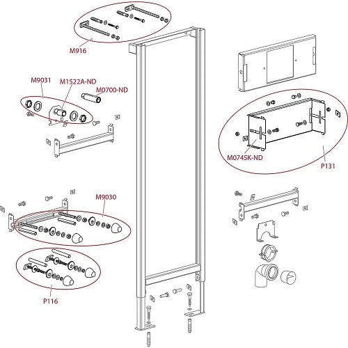 Инсталляция для писсуара AlcaPlast A107 A107/1120 Инсталляция для писсуара AlcaPlast A107 A107/1120