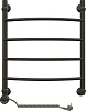 Полотенцесушитель электрический EWRIKA Сафо D 60х50 L, чёрный матовый 465621