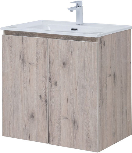 Тумба под раковину Aquanet Алвита New 70 2 дверцы, дуб веллингтон белый 00303906 Тумба под раковину Aquanet Алвита New 70 2 дверцы, дуб веллингтон белый 00303906