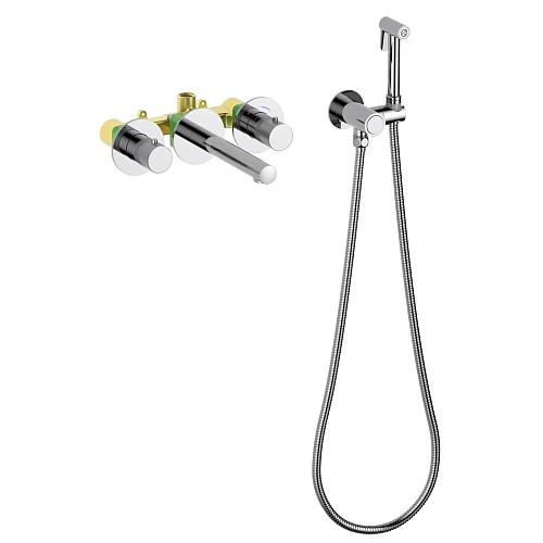 Смеситель для раковины Timo Saona 2383/00SM встраиваемый с термостатом, с гигиеническим душем хром Смеситель для раковины Timo Saona 2383/00SM встраиваемый с термостатом, с гигиеническим душем хром