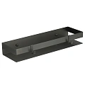 Полка Lemark SHELF LINE 400 мм с крючками, графит 9776054 Полка Lemark SHELF LINE 400 мм с крючками, графит 9776054
