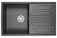 Кухонная мойка Granula 8002, ЧЁРНЫЙ, кварц 790х500 Кухонная мойка Granula 8002, ЧЁРНЫЙ, кварц 790х500