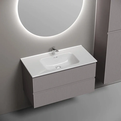 Тумба под раковину Sancos Snob R SNR90SM 890х445х500 Doha Soft, подвесная Тумба под раковину Sancos Snob R SNR90SM 890х445х500 Doha Soft, подвесная