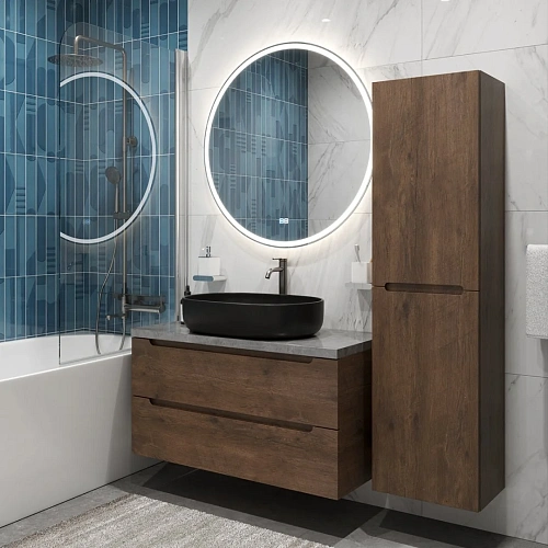 Тумба со столешницей и раковиной BelBagno ETNA 100 etna100rw-kepmgl-1084h301-set подвесная ETNA100RW-KEPMGL-1084H301-SET Тумба со столешницей и раковиной BelBagno ETNA 100 etna100rw-kepmgl-1084h301-set подвесная ETNA100RW-KEPMGL-1084H301-SET