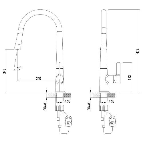 Смеситель для кухни Lemark Soul LM6001C Смеситель для кухни Lemark Soul LM6001C