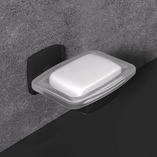 Комплект мебели AM.PM Gem 75 BK90GN подвесной черный матовый со смесителем для раковины и аксессуарами Комплект мебели AM.PM Gem 75 BK90GN подвесной черный матовый со смесителем для раковины и аксессуарами