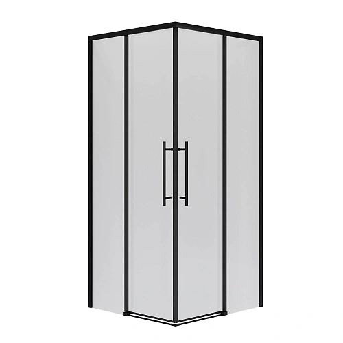 Душевой уголок Niagara Nova NG-6829-34BLACK (90x90x195) квадратная, раздвижная, черный матовый, стекло прозрачноее Душевой уголок Niagara Nova NG-6829-34BLACK (90x90x195) квадратная, раздвижная, черный матовый, стекло прозрачноее