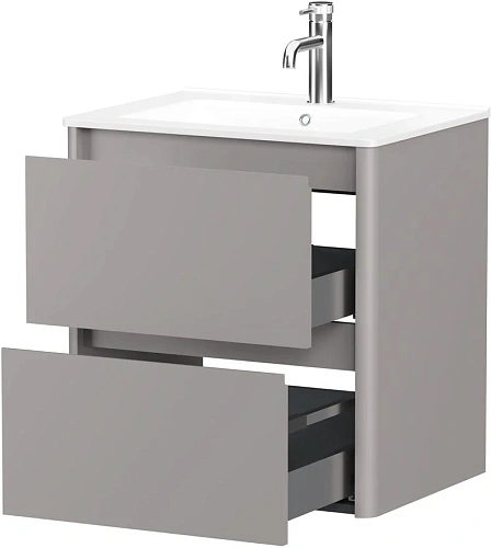 Тумба под раковину Allen Brau Gravity 60 1.370008.PGM платина матовый Тумба под раковину Allen Brau Gravity 60 1.370008.PGM платина матовый