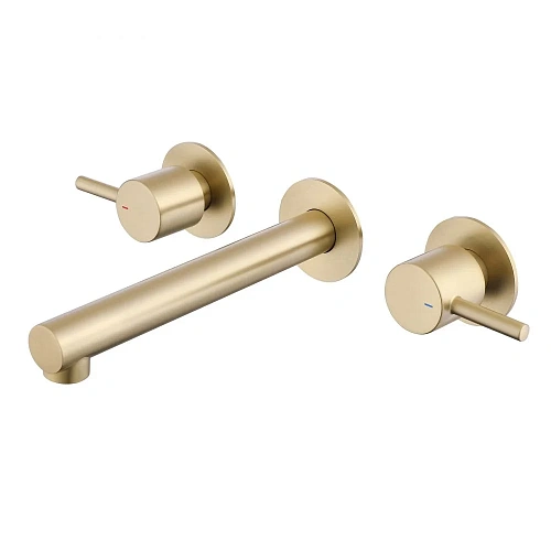 Смеситель для раковины ABBER Emotion AF88121G скрытого монтажа золото матовое Смеситель для раковины ABBER Emotion AF88121G скрытого монтажа золото матовое