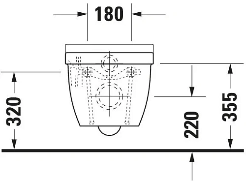 Унитаз подвесной Duravit Starck 3 2225090000 Унитаз подвесной Duravit Starck 3 2225090000