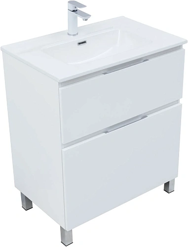 Тумба под раковину Aquanet Алвита New 70 00344133 напольная, белый матовый Тумба под раковину Aquanet Алвита New 70 00344133 напольная, белый матовый