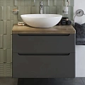Тумба с раковиной STWORKI Берген 80 серая со светлой столешницей, Moduo 55 Leaf 549474 Тумба с раковиной STWORKI Берген 80 серая со светлой столешницей, Moduo 55 Leaf 549474
