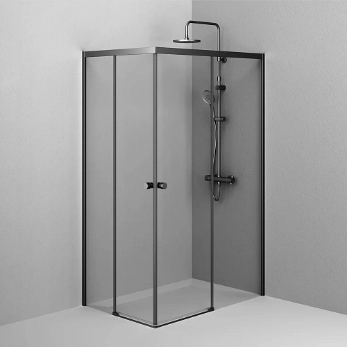 Душевой уголок AM.PM X-Joy W94G-403-120280-BT1K раздвижные двери 120x80 профиль черный матовый, стекло прозрачное Душевой уголок AM.PM X-Joy W94G-403-120280-BT1K раздвижные двери 120x80 профиль черный матовый, стекло прозрачное