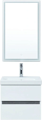 Тумба под раковину Aquanet Беркли 50 белый/дуб рошелье 00254288 Тумба под раковину Aquanet Беркли 50 белый/дуб рошелье 00254288