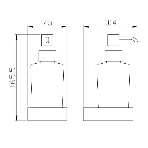 Дозатор жидкого мыла Wonzon & Woghand LOTTE темный графит (WW-8333-BGM) Дозатор жидкого мыла Wonzon & Woghand LOTTE темный графит (WW-8333-BGM)