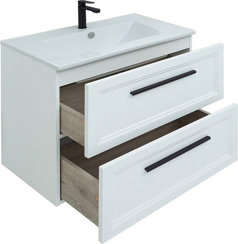 Тумба с раковиной STWORKI Эстерсунд 75 белая матовая 440912 Тумба с раковиной STWORKI Эстерсунд 75 белая матовая 440912