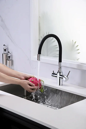 Смеситель для кухни Paulmark Salix хром Sa213419-CR Смеситель для кухни Paulmark Salix хром Sa213419-CR