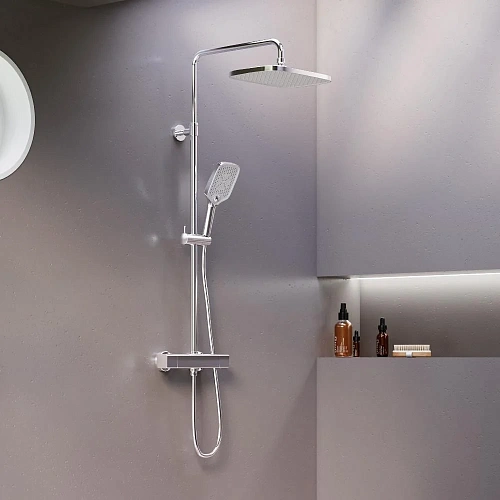 Душевая система Damixa Gala 953800000 с термостом, хром Душевая система Damixa Gala 953800000 с термостом, хром