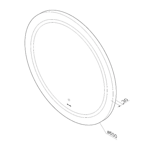 Зеркало AM.PM X-Joy M85AMOX0651WG с LED-подсветкой, сенсором, 65 см Зеркало AM.PM X-Joy M85AMOX0651WG с LED-подсветкой, сенсором, 65 см