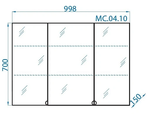 Зеркальный шкаф Aqwella MC 100 MC.04.10 белый, 1000х700х15мм Зеркальный шкаф Aqwella MC 100 MC.04.10 белый, 1000х700х15мм