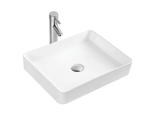 Раковина Sintesi SIN-LVB-APP-407 накладная белая 500х395х130, без отверстия под смеситель Раковина Sintesi SIN-LVB-APP-407 накладная белая 500х395х130, без отверстия под смеситель