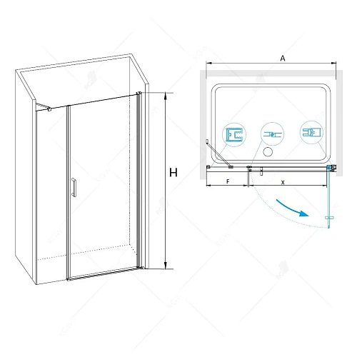 Душевая дверь RGW Leipzig LE-008 (LE-003 + Z-09) 1100 мм Easy Clean хром 351200883-11 Душевая дверь RGW Leipzig LE-008 (LE-003 + Z-09) 1100 мм Easy Clean хром 351200883-11