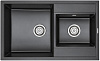 Картинка анонса товара «кухонная мойка paulmark tandem pm238250-bl черный 820х500 мм»