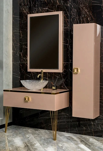 Шкаф-пенал Armadi Art LUCIDO 772-Rose пыльная роза Шкаф-пенал Armadi Art LUCIDO 772-Rose пыльная роза