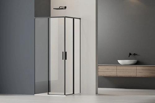 Душевой уголок Vincea Soft 2 VSS-3SO2900CLB 900x900 черный, стекло прозрачное Душевой уголок Vincea Soft 2 VSS-3SO2900CLB 900x900 черный, стекло прозрачное