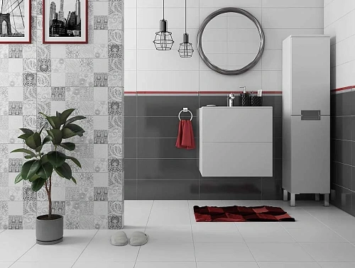 Вставка Cersanit Manhattan серый 19,8x59,8 MA2S091 Вставка Cersanit Manhattan серый 19,8x59,8 MA2S091