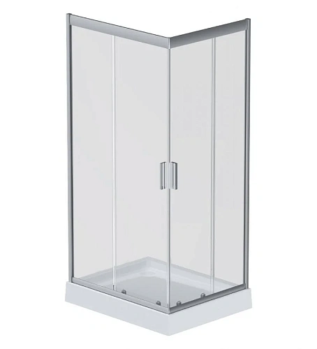 Душевой уголок AM.PM Gem W90G-403-090MT 90х90 квадрат, стекло прозрачное, профиль серебро матовое Душевой уголок AM.PM Gem W90G-403-090MT 90х90 квадрат, стекло прозрачное, профиль серебро матовое