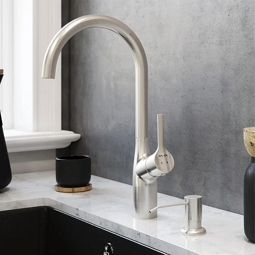 Дозатор жидкого мыла AM.PM X-Joy A8437111 сатин Дозатор жидкого мыла AM.PM X-Joy A8437111 сатин