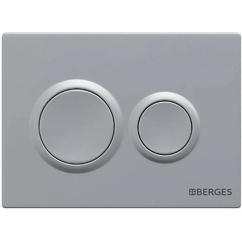 Инсталляция для унитаза BERGES NOVUM кнопка O2 матовый хром 040262 Инсталляция для унитаза BERGES NOVUM кнопка O2 матовый хром 040262