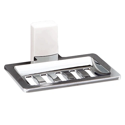 Мыльница WasserKRAFT Leine K-5069WHITE белый/хром Мыльница WasserKRAFT Leine K-5069WHITE белый/хром