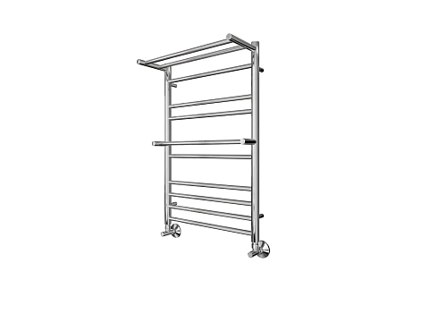 Полотенцесушитель водяной Aquatek Альфа П10 500х800 мм, с полкой AQ RRP1080CH Полотенцесушитель водяной Aquatek Альфа П10 500х800 мм, с полкой AQ RRP1080CH