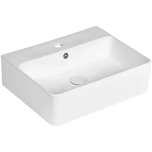 Раковина Ceruttispa CR0094 520х420х150 накладная, белая, прямоугольная, с отверстием под смеситель Раковина Ceruttispa CR0094 520х420х150 накладная, белая, прямоугольная, с отверстием под смеситель