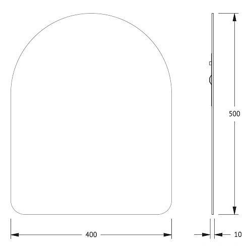 Зеркало Evoform Primary BY 0001 40х50 см со шлифованной кромкой Зеркало Evoform Primary BY 0001 40х50 см со шлифованной кромкой