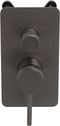 Смеситель для ванны Allen Brau Priority 5.31A11-MG (с внутренней частью, 3 выхода) графит брашированный Смеситель для ванны Allen Brau Priority 5.31A11-MG (с внутренней частью, 3 выхода) графит брашированный